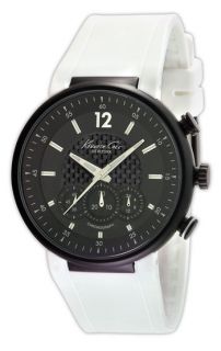 Kenneth Cole New York Large Silicone Strap Chronograph Watch