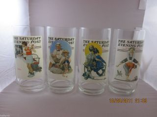  Norman Rockwell "Saturday Evening Post" Glasses 4