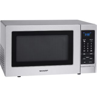 Stainless Steel 1100 Watt Countertop Microwave Oven, Sharp Digital w