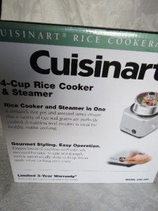 79 New Cuisinart Waring Pro CRC 400 Rice Cooker with Steamer 4 Cup