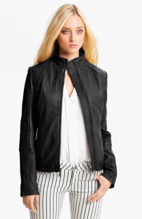 DKNY Leather Scuba Jacket (Petite)