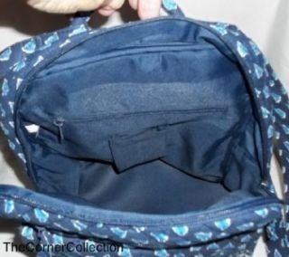 Cul de Sac Navy Quilted Mini Backpack Bag Purse Handbag