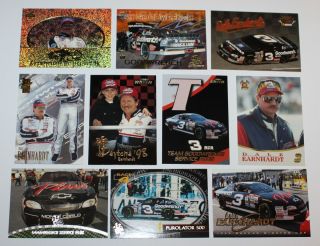 Dale Earnhardt Lot of 10 NASCAR Racing Cards
