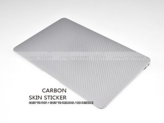 Silver Carbon Fiber Cover Sticker Skin for 12 13 14 15 4 15 6