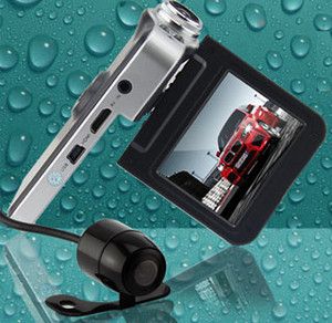 Carcam HD Car DVR Separate Dual Lens H 264 G sensor GPS Playback H 264
