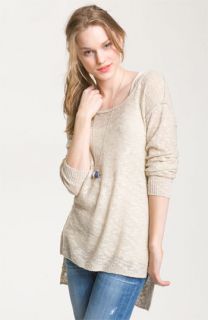 Rubbish® Oversized Drop Hem Textured Sweater (Juniors)