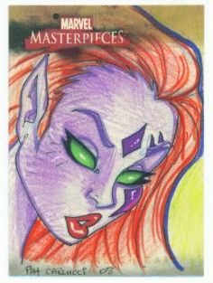 blink sketch card by pat carlucci marvel masterpieces ii