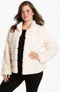 Kristen Blake Faux Fur Jacket (Plus)
