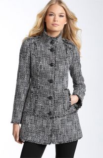 GUESS Fringed Tweed Topper