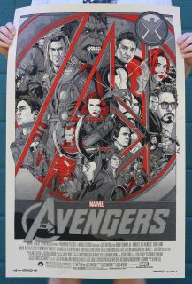 Tyler Stout Avengers Variant Print Signed Numbered Out of 350 RARE