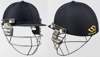 2013 Masuri Test Titanium Mens Navy Cricket Helmet