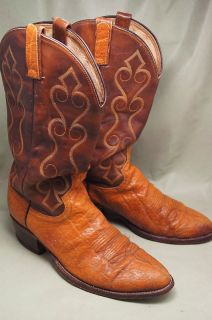 Dan Post Exotic Brown 10 D Mens Western Boots