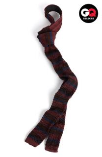 Burberry Prorsum Horizontal Stripe Knit Silk Tie