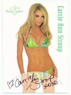 Carrie Ann Stroup Autograph Benchwarmer 2004 Series 1
