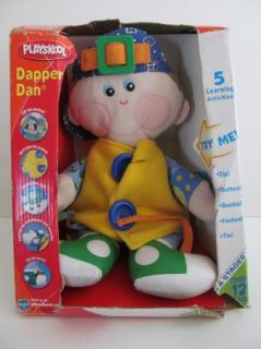 Playskool Dapper Dan 5 Activity Dress Up Learning Doll Play Button
