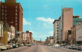 Fort Smith Arkansas Garrison Ave Heart of Downtown Old Cars Curt Teich