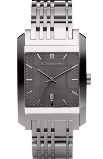 Burberry Square Stainless Steel Bracelet Watch