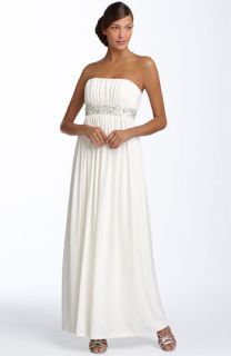 Maggy London Beaded Matte Jersey Gown