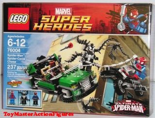 Lego Super Heroes Spider Man Spider Cycle Chase 76004 New SEALED in
