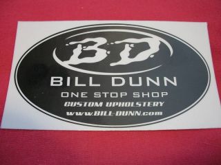 Bill Dunn Custom Upholstery Sticker Decal Hot Rods Cars