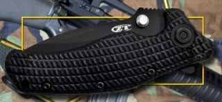 Zero Tolerance Knives Kai USA Built Military Folder Black ZT Knife