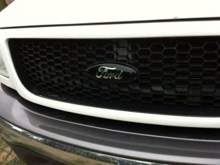  Ford F 150 CUSTOM GRILLE EMBLEM BLACK Metal Oem Cover Base clear Paint