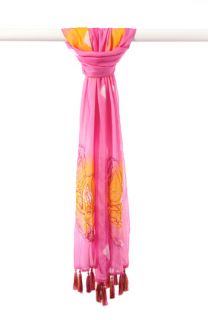 Echo Embroidered Tie Dye Scarf