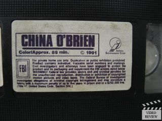 China OBrien VHS Cynthia Rothrock, Richard Norton; Robert Clouse