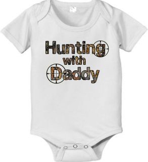 Hunting with Daddy Dad Custom One Piece Bodysuit