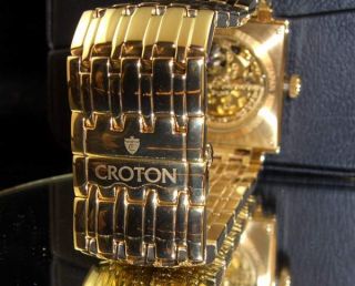 Croton Gents Automatic Skeleton Watch Water Resistant