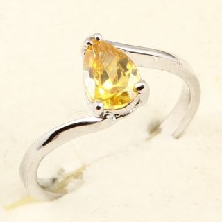  Pear Cut Yellow Sapphire 91 Ring