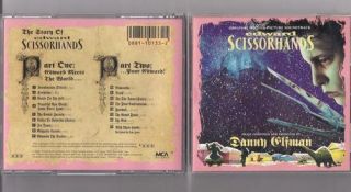 Edward Scissorhands Soundtrack CD Danny Elfman MCA 10133 A0144