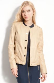 Tory Burch Alexander Military Leather Jacket