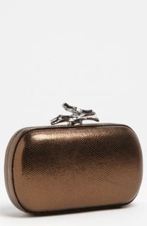 Diane von Furstenberg Lytton   Small Metallic Leather Clutch