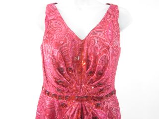 you are bidding on a cyril verdavainne pink paisley jeweled dress in a