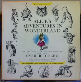 Cyril Ritchard Alices Adventures in Wonderland 4 LP Archive Mint w