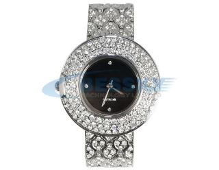 New Lady Women Crystal Bracelet Quartz Wrist Watch Gift