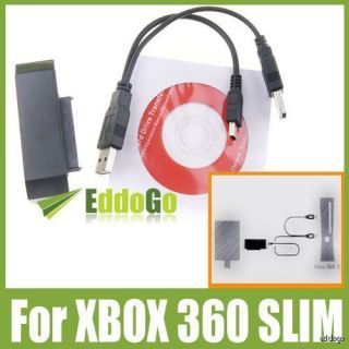 New Hard Drive USB 2 0 HDD Data Transfer Cable Kit Software for Xbox