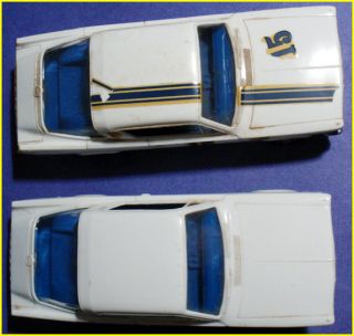 Vintage 1966 Strombecker Plymouth Barracuda Slot Cars as Is 1 32