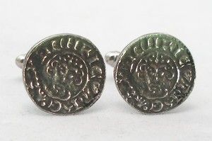 King John Penny Medieval Coin Cufflinks in Fine English Pewter Gift