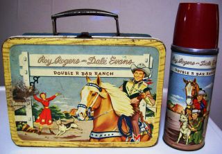 Roy Rogers and Dale Evans Double R Bar Ranch 1950s Lunchbox and