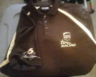 UPS 6 David Ragan Chase Authentics Polo Shirt NASCAR Roush