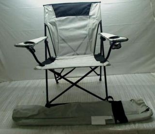 Kijaro Dual Lock Folding Chair Cupertino Classic Gray