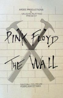 Pink Floyd Nassau Coliseum 1980 Concert The Wall Moon Animals Poster