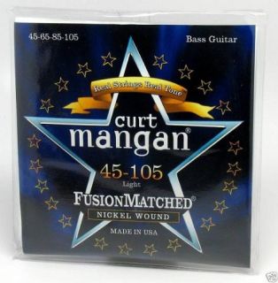   New  Curt Mangan FUSION MATCHED Nickel Wound BASS Guitar Strings