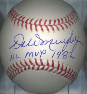 Dale Murphy Atlanta Braves 1982 MVP Signed Baseball COA