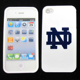 Apple iPhone 4 4S 4G Notre Dame Fighting Irish Rubber Skin Case Phone