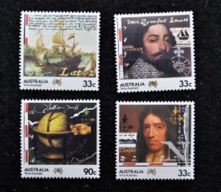 Australia 1985 Explorer Stamps Sheet S949 52A S909