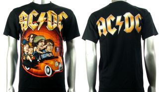 AC DC Angus Young Heavy Metal Rock Punk T Shirt Sz XL