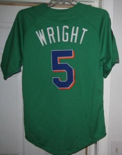 David Wright Small Mets Green Sewn Majestic Jersey 5